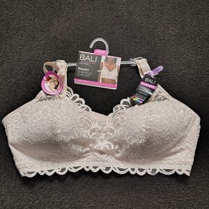 Bali 2XL 44 C Lace Desire Comfort Wireless Bra Evening Blush msrp $44